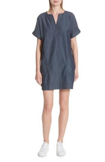 Women's Atm Anthony Thomas Melillo Chambray Shift Dress - Blue