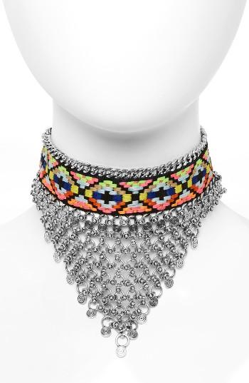 Women's Topshop Woven Chainmail Choker