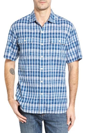 Men's Tommy Bahama The Ikats Meow Standard Fit Plaid Sport Shirt