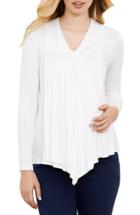 Women's Maternal America Draped Nursing Top - Ivory