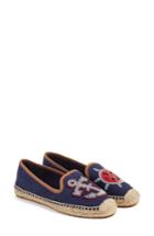 Women's Tory Burch Maritime Espadrille M - Blue