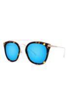 Women's Diff Zoey 51mm Polarized Sunglasses - Tortoise/ Blue