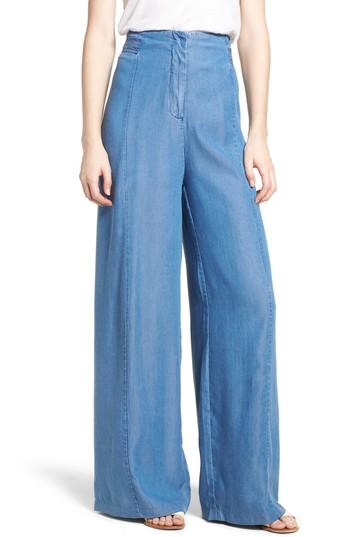 Women's Bishop + Young O-ring Wide Leg Denim Pants - Blue