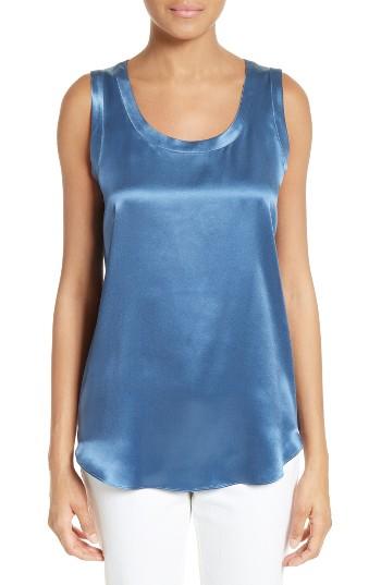 Women's Lafayette 148 New York Perla Reversible Silk Blouse