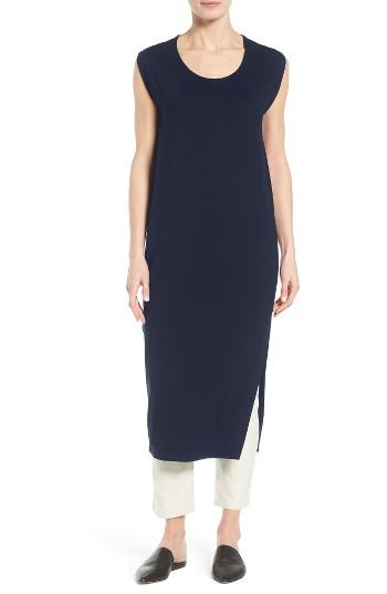 Women's Eileen Fisher Lightweight Jersey Tunic - Blue