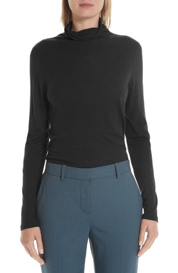 Women's Nordstrom Signature Scrunch Neck Top - Black
