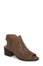 Women's Lucky Brand Nelwyna Perforated Bootie Sandal M - Grey