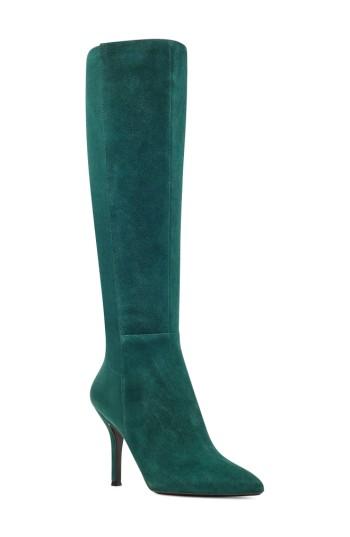 Women's Nine West Fallon Pointy Toe Knee High Boot M - Green