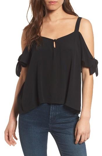 Women's Bp. Tie Sleeve Cold Shoulder Top