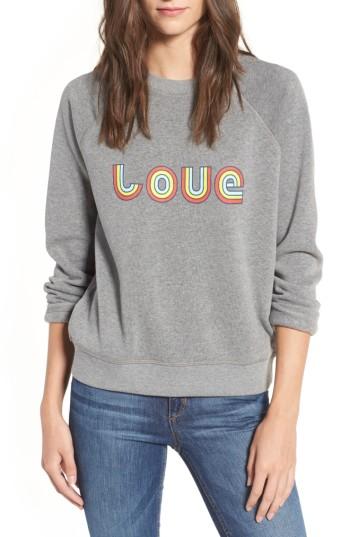 Women's Rebecca Minkoff Love Sweatshirt, Size - Grey