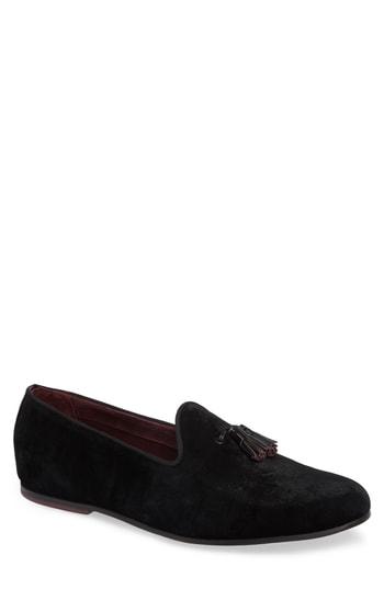 Men's Ted Baker London Lility Tassel Loafer .5 M - Black