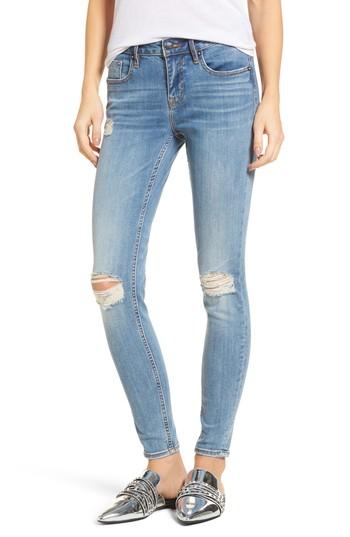 Women's Vigoss Edie Distressed Skinny Jeans - Blue