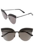 Women's Bottega Veneta 64mm Semi-rimless Cat Eye Sunglasses -