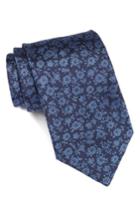 Men's John Varvatos Star Usa Floral Silk Tie, Size - Blue