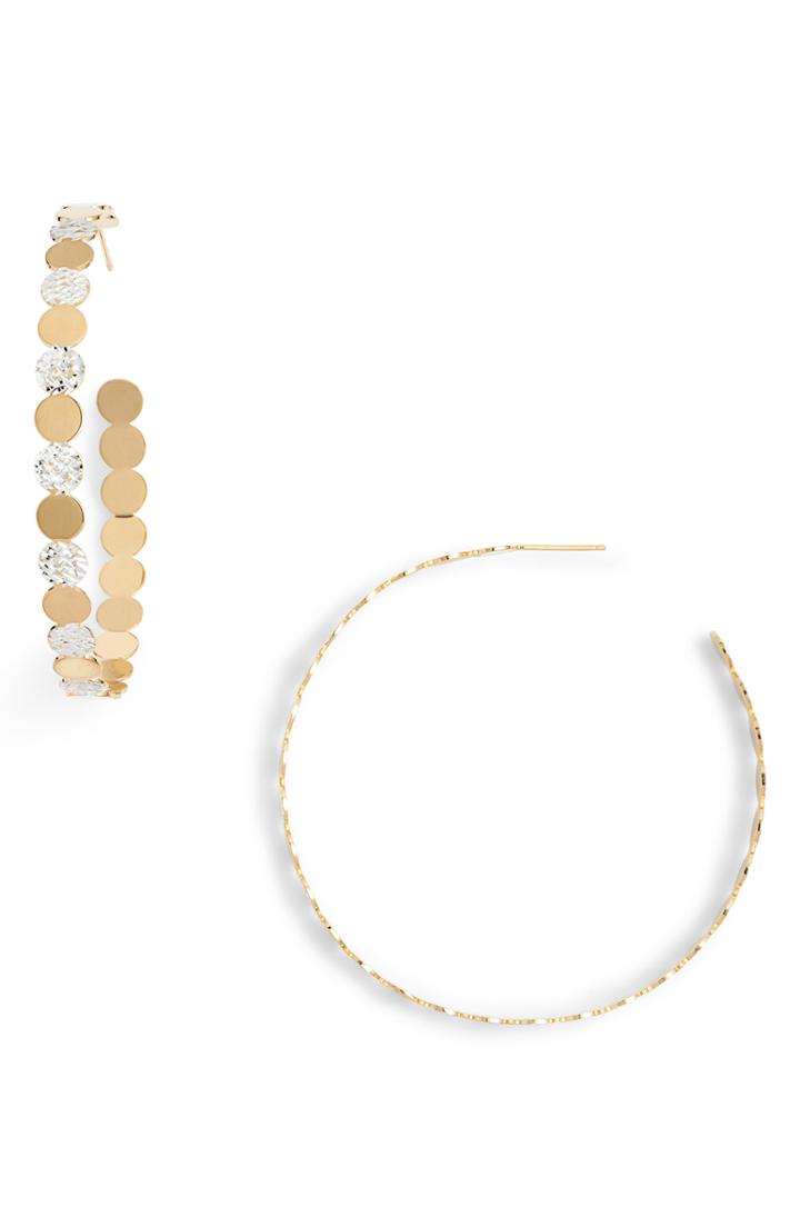 Women's Jennifer Zeuner Bianca Two-tone Hoop Earrings