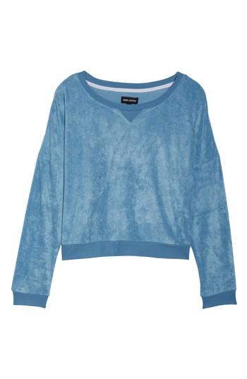 Women's Room Service Terry Sweatshirt - Blue/green