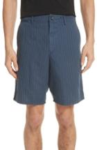 Men's Rag + Bone Stripe Shorts - Blue