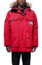 Men's Canada Goose Pbi Expedition Regular Fit Down Parka With Genuine Coyote Fur Trim - Red