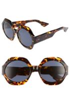 Women's Dior Spirit1 58mm Geometric Sunglasses - Dark Havana