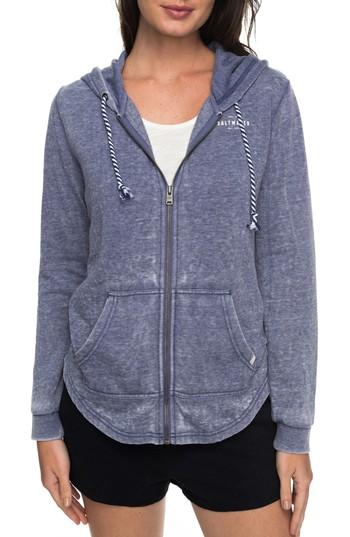 Women's Roxy Sunkissed Moment Shirttail Hoodie - Blue