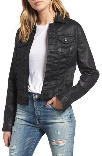 Women's Ag 'robyn' Denim Jacket - Black