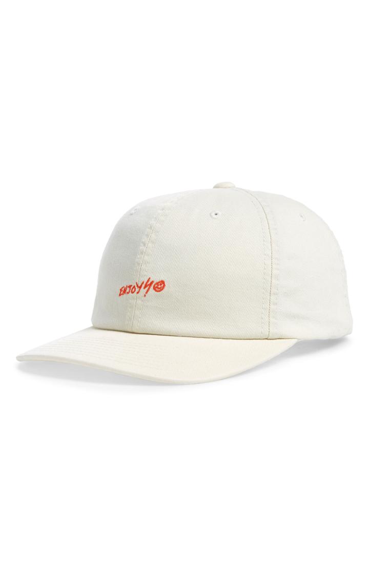 Men's Hurley Enjoy Embroidered Ball Cap - Brown