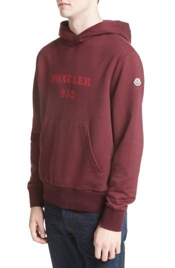 Men's Moncler Logo Graphic Hoodie - Pink