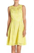 Women's Donna Ricco Lace Fit & Flare Dress