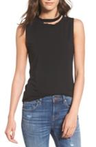Women's Lna Double Neckband Tank - Black