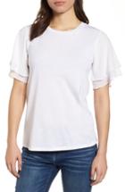 Women's Michael Michael Kors Flutter Sleeve Tee - White