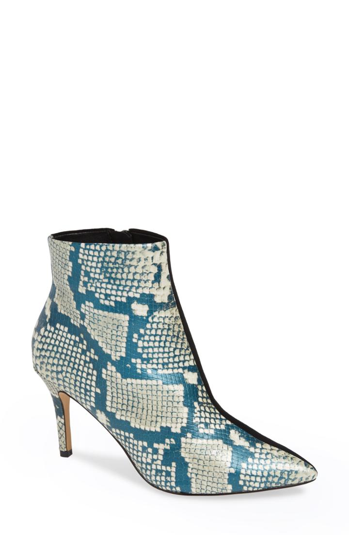Women's Something Navy Elisa Colorblock Bootie M - Black