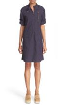 Women's Tomas Maier Riviera Cotton Utility Dress - Blue