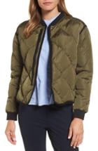 Women's Nordstrom Signature Quilted Bomber Jacket - Green