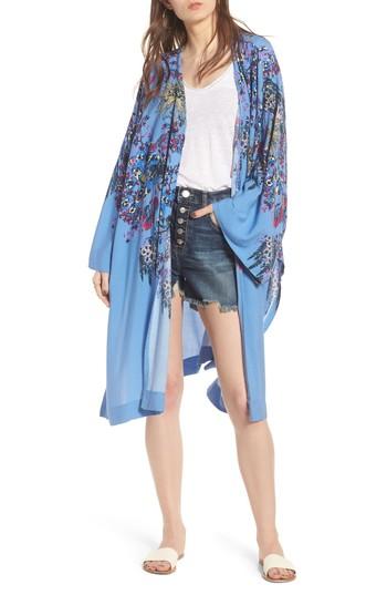 Women's Free People Don't Know Kimono /small - Blue