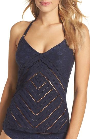 Women's Robin Piccone Clarissa Tankini Top - Blue