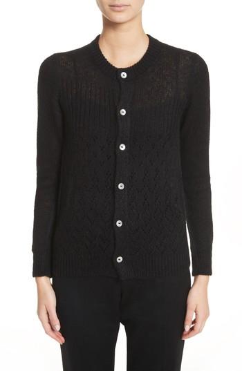 Women's Tricot Comme Des Garcons Alpaca Blend Button Cardigan