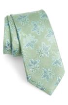 Men's Nordstrom Men's Shop Shaw Floral Silk Tie, Size - Green