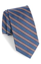 Men's Bonobos Nevis Stripe Silk Tie, Size - Blue