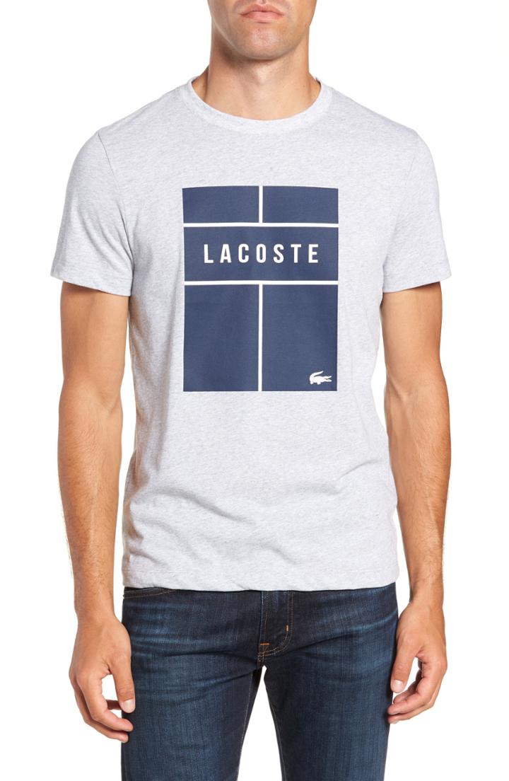Men's Lacoste Ultra Dry Regular Fit Jersey T-shirt (3xl) - Grey