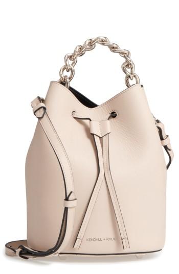 Kendall + Kylie Mini Ladie Bucket Bag - Beige