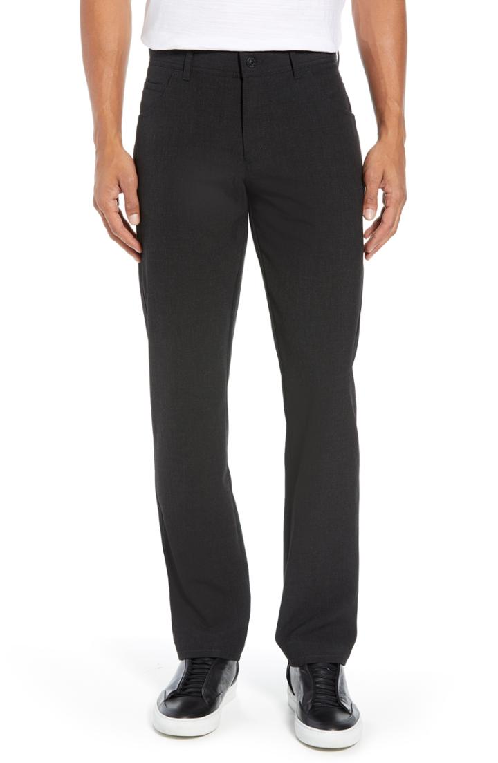 Men's Alberto Ceramica Stone Straight Fit Pants X 34 - Grey