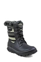 Women's Bogs Arcata Stripe Waterproof Snow Boot M - Black