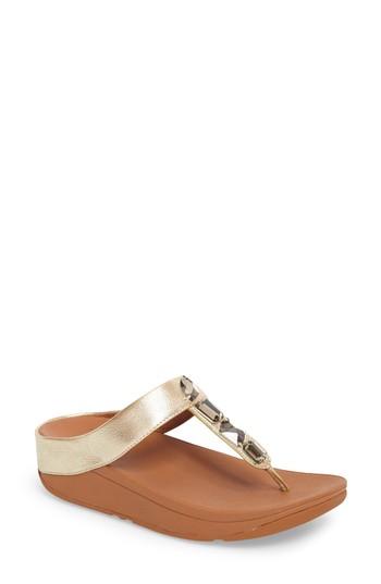 Women's Fitflop Roka Sandal M - Metallic
