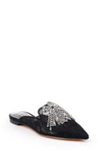 Women's Badgley Mischka Farley Embellished Mule .5 M - Black