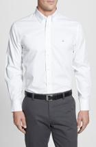 Men's Nordstrom Men's Shop Smartcare(tm) Traditional Fit Twill Boat Shirt - White