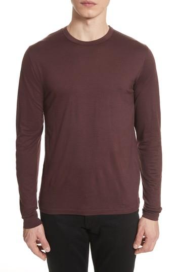 Men's Norse Projects Mercerized Wool Long Sleeve T-shirt - Red