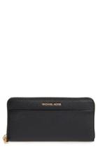 Women's Michael Michael Kors Mercer Leather Continental Wallet - Black