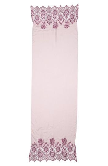 Women's Valentino Lace Trim Modal & Cashmere Scarf, Size - Purple