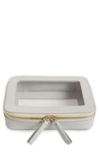 Truffle Clarity Jetset See Through Cosmetics Case, Size - Dove Grey
