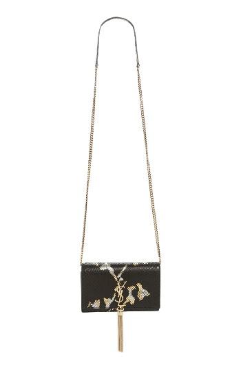 Women's Saint Laurent Monogram Kate Genuine Python Crossbody Bag -
